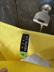 Bright Yellow Ribbed Cami Top