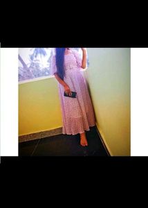 Elegant Lavender Maxi Dress with Belt