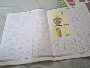 Cursive writing practice books set of 4