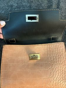 Hermes inspired light pink bag