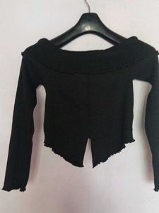 Chic Black Off-Shoulder Top