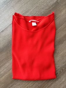 Vibrant Orange Basic Top