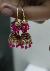 Oxidized Silver Jhumka Earrings