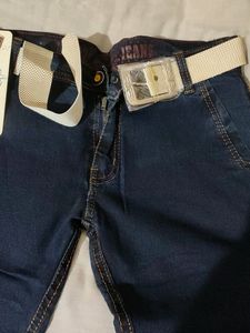 Formal Office Wear Blue Jeans For Boys