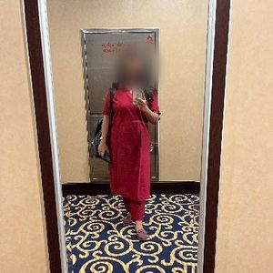Beautiful Red ethnic Co-ord set
