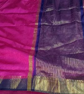 Elegant Magenta Saree