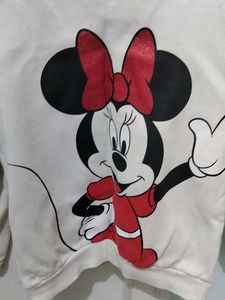 White Minnie Mouse Sweatshirt
