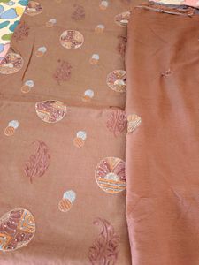 Elegant Brown Kurta Suit Set dress material