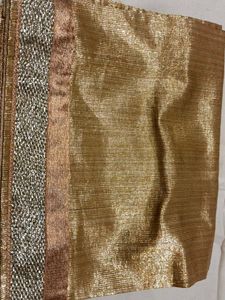 Shimmering Silver  nd golden cut piece