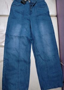 Wide Leg Denim Jeans