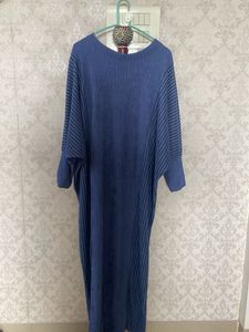 Blue crushed Maxi Dress