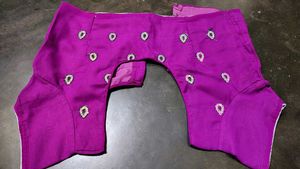 Elegant Purple Embroidered Saree