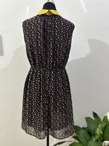 Noir Petal Peter Pan Collar Dres
