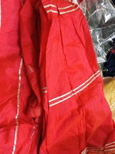 Elegant Pink Striped Kurta Set with Dupatta