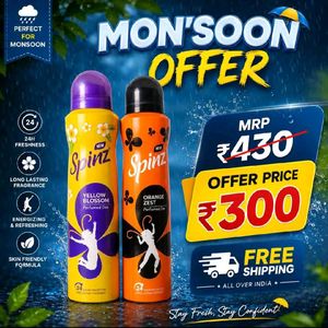 Spinz Perfumed Deo - Yellow Blossom & Orange Zest
