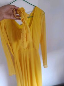 Yellow Anarkali