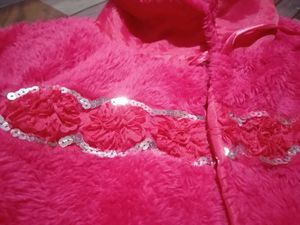 Adorable Pink Faux Fur Jacket for Girls