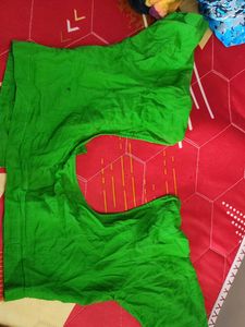 Vibrant Green Cotton Blouse