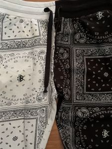 Split Bandana Print Joggers