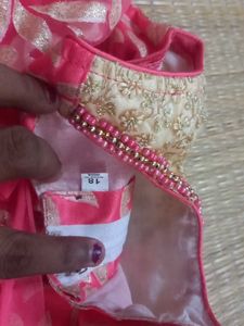 Beautiful Pink &amp; Gold Lehenga Choli