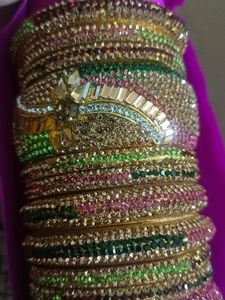 Sparkling Indian Bangles Set