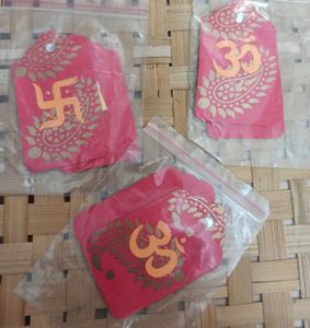Om & Swastik Wall Decorations (3 pkts)
