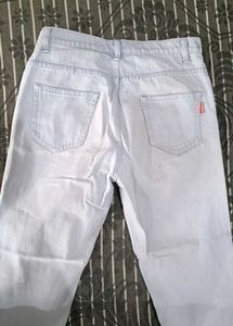 sky blue mom's fit denim