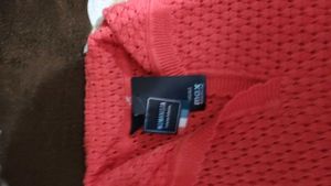 MAX Coral Knit Top with Floral Details
