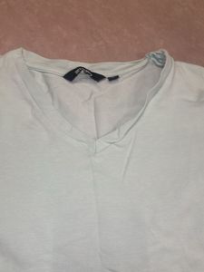 Light Blue V-Neck T-Shirt
