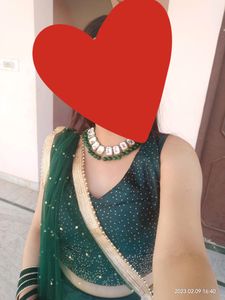 Green Lehnga For Mehndi Function