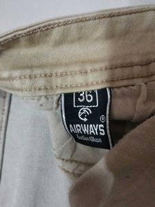 one Beige  colour Denim Jeans two jean