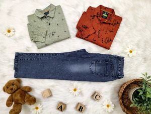 Boys' Casual Shirt Set