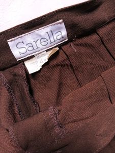 Brown Wide Leg Trousers