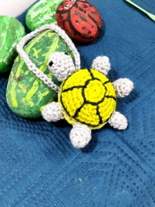 Crochet Turtle🐢 Bag Charm &amp; Curtain Tie ✨