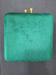Elegant Embellished Velvet Clutch