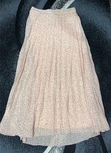 Light Pink Pleated Skirt