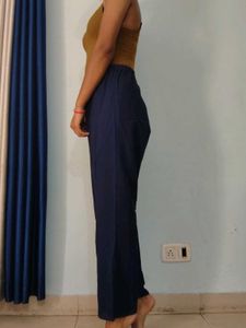 Navy Blue Casual Trousers