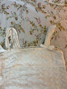 White Embroidered Cottagecore Top