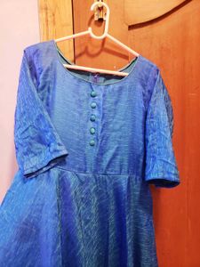 Elegant Blue Anarkali Kurta