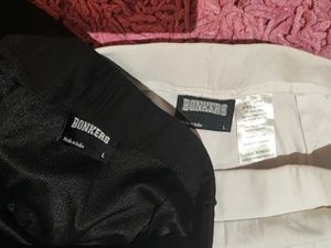Bundle - Black &amp; White Bonkers Split Mini Skirt