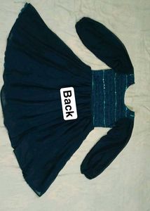 Navy Blue Western Dress