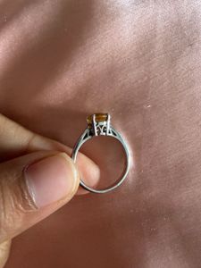 Elegant original NATURAL CITRINE 925 silver Ring
