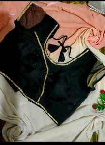 Combo Of 2 Women's Blouse ( Black/Silver)