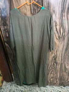 Green &amp; Gray Casual Dress
