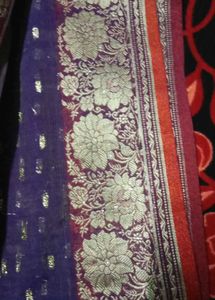 Exquisite Purple Banarasi Silk Saree