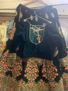 Elegant Velvet Lehenga Set