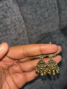 Exquisite Peacock Design Jhumka Earrings
