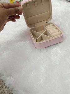 Cute Pink Travel Jewelry Organizer Box