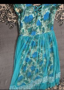 Beautiful Purple Embroidered Gown