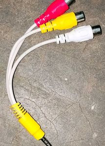 AV Aux Cable - Connectors for Audio/Video/Android.